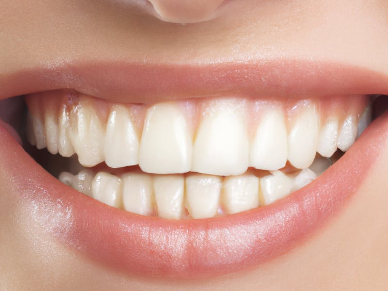 a beautiful smile with white teeth